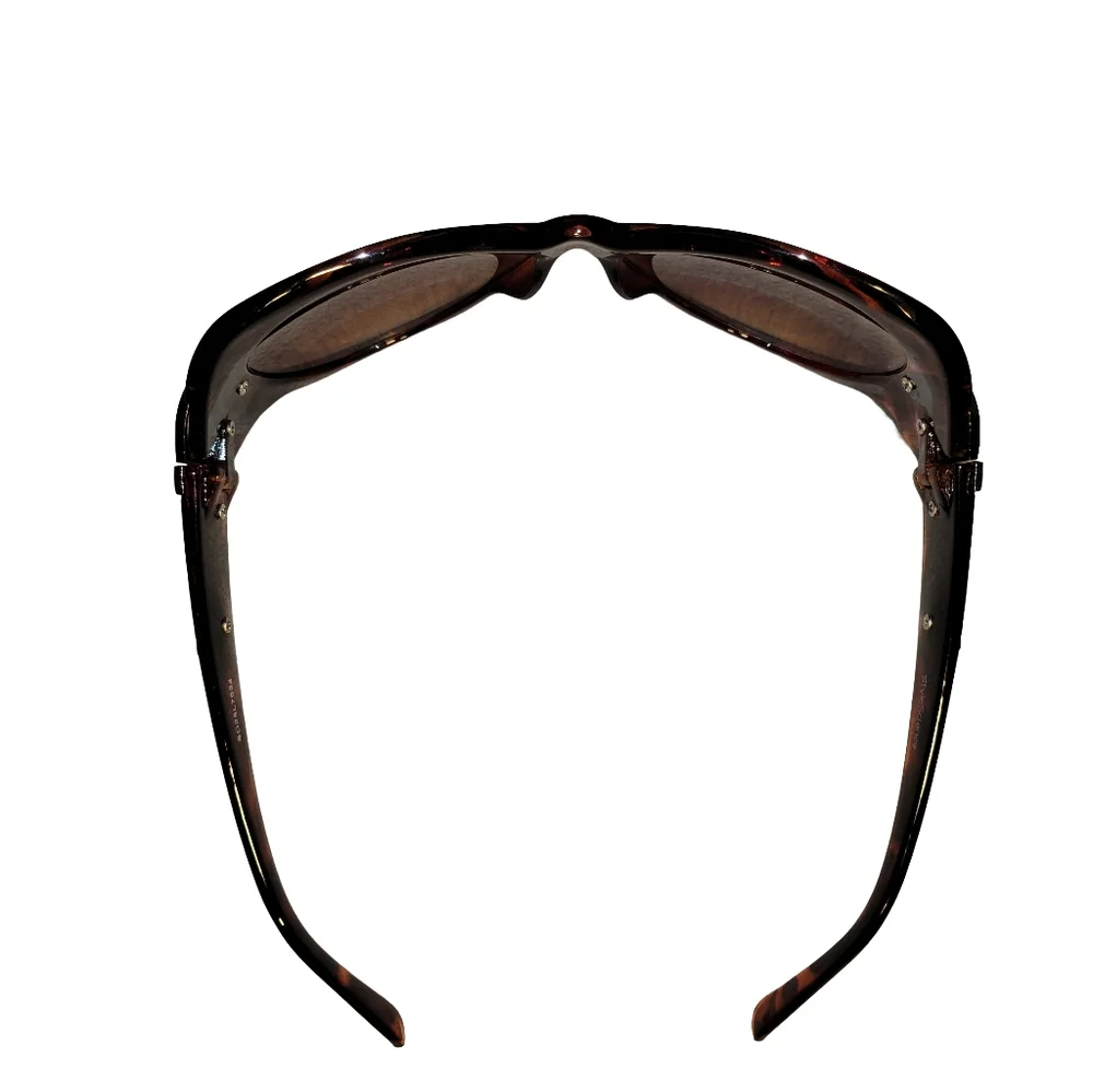 StyleScience SO25L7924 Tortoise-Shell Cat-Eye Sunglasses With Silver-tone Accent